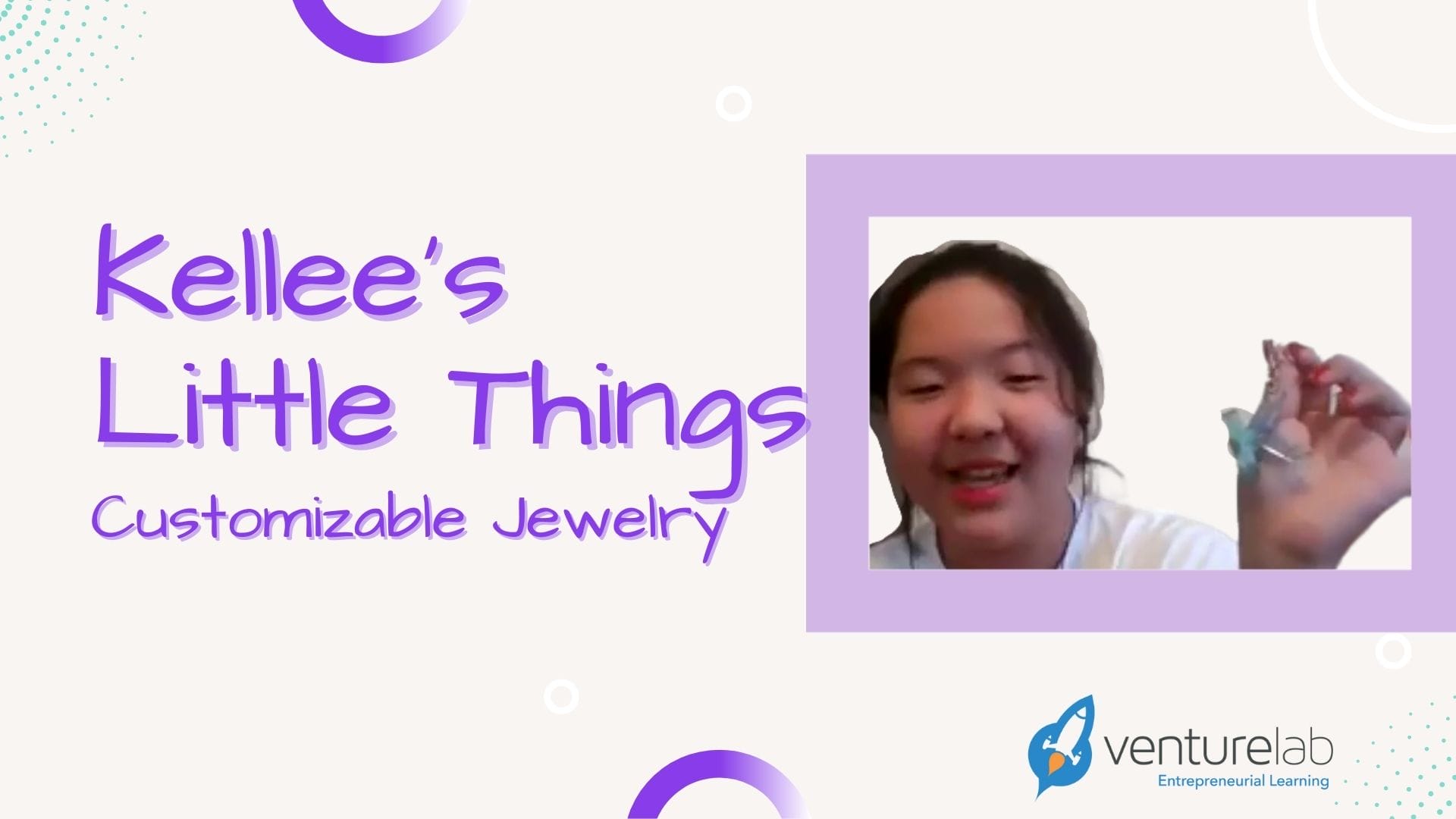 Youth pitch event - customizable jewelry