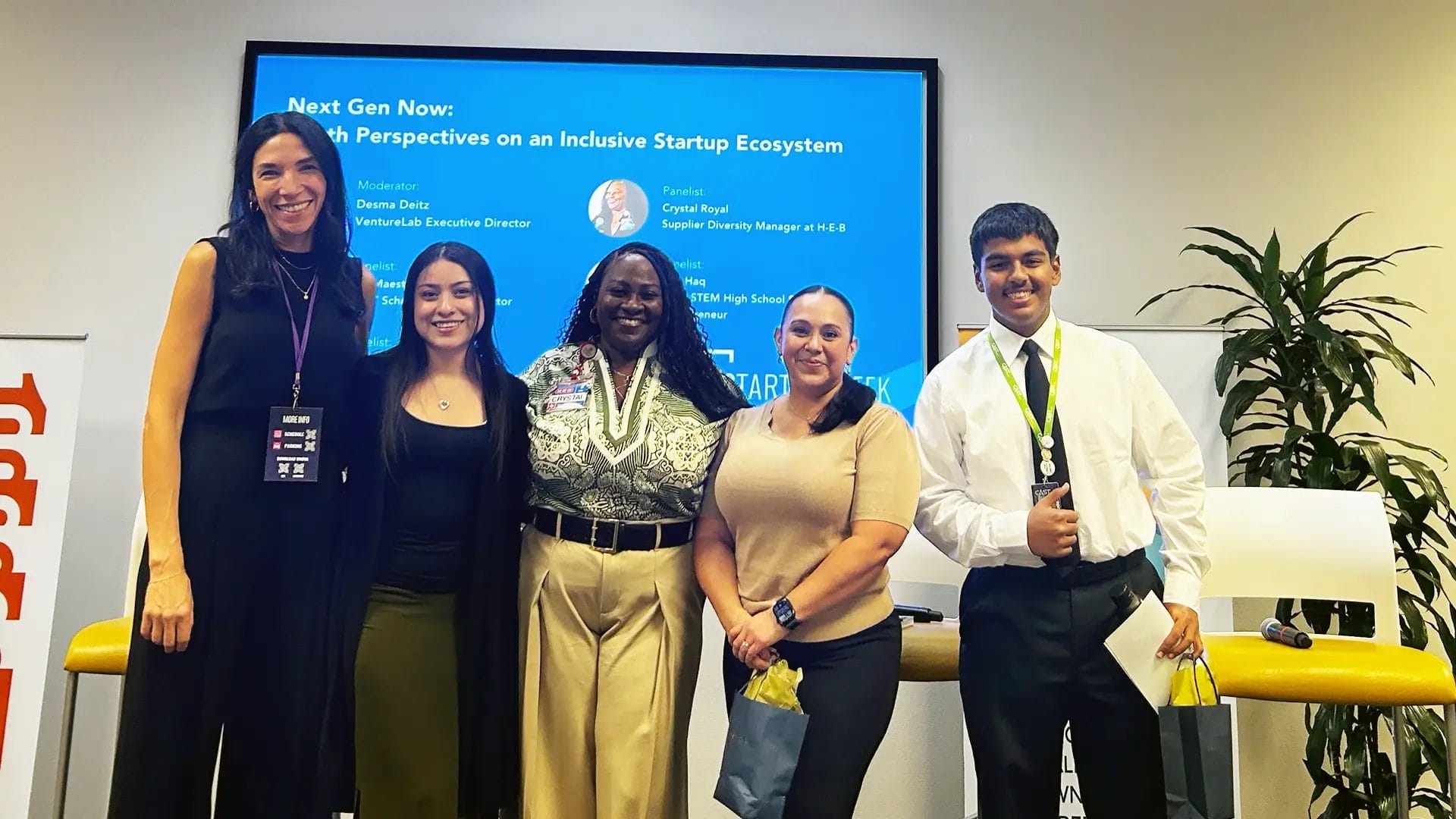 Speakers for Next Gen Now presentation at San Antonio Startup Week